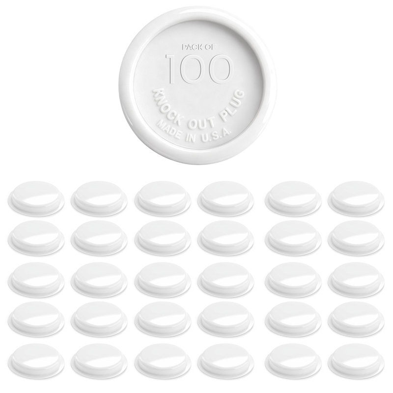Capuchon de test en PVC blanc 1-1 / 2 po.