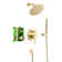 Shower Faucet Set System with Handheld Shower and Brass Rough-in Valve