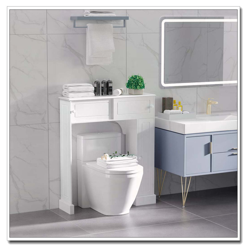 Armoire de rangement au-dessus de la toilette