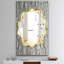 Miroir mural fleur-40098092