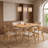 29.5" H 5-Piece Wood Dining Table Set-351535160-344990259