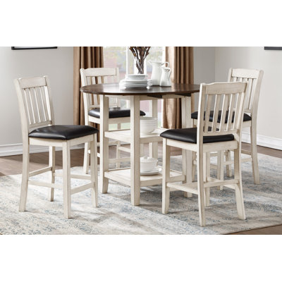 Hainings 5-pcs Counter Height Table Set