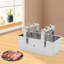 Outil manuel de pressage de viande de charcuterie Capacité de 6,6 lb en acier inoxydable Outil de pressage de tofu pour viande de bœuf avec bacon filtrant