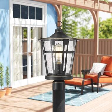 SOLUS 6 ft. Bronze Outdoor Lamp Post Traditional Ground Light Pole