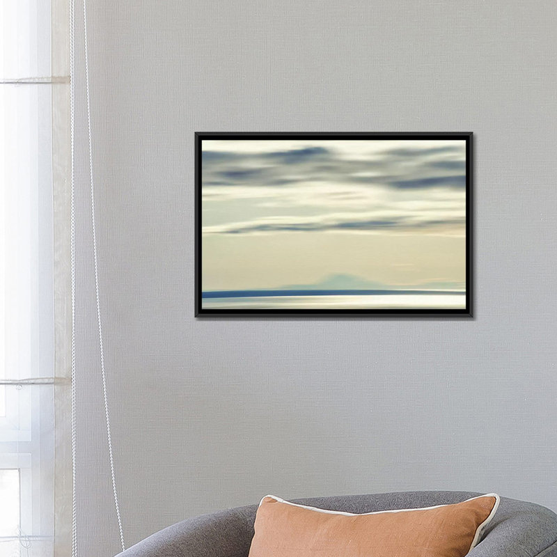 « cloud formations iv », impression sur toile, H 18 po x l 26 po x P 1,5 po, Toile avec cadre noir, Pas de tapis