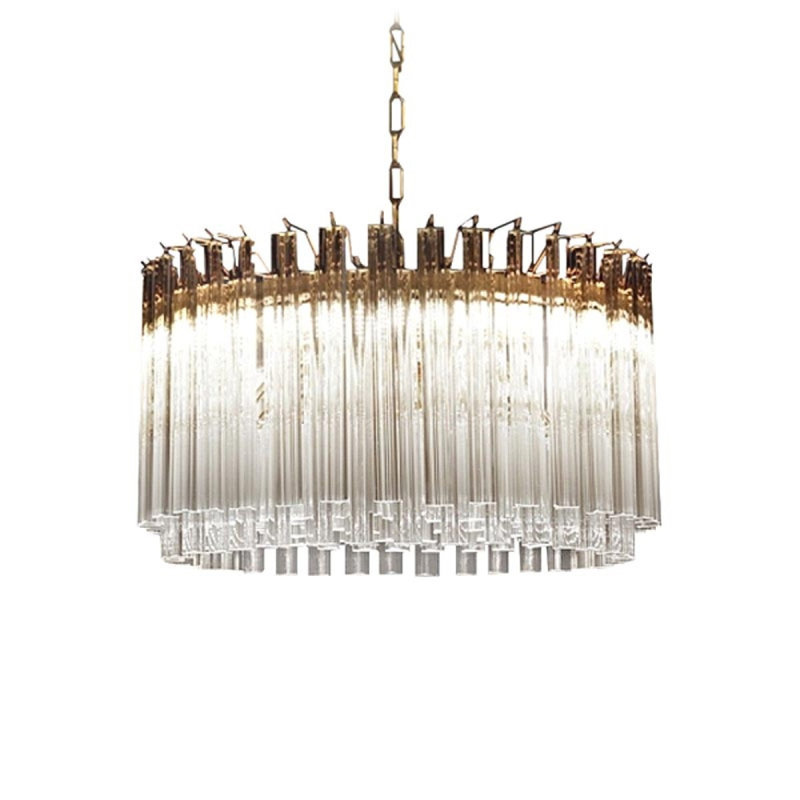 Lustre à 12 lumières Murana, Or antique, Amber, 36" Diameter x 13" Height