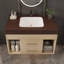 Ensemble de meuble-lavabo mural flottant 29,9 po