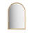 Montra Natural 24"W x 36"H Arched Wood Wall Mirror with Braided Rubber Frame-125562583