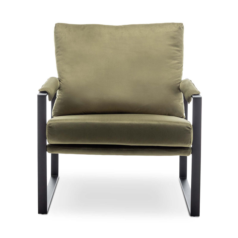 Accent Chair, Sage Green Velvet