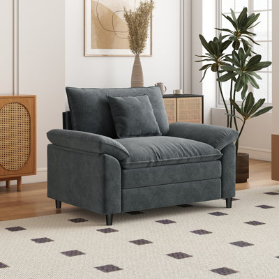 Canapé simple en chenille de 41,3 po de largeur