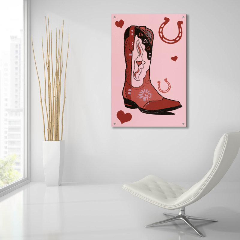 " Cowgirl Boot " by Dean Russo, 36" H x 24" W x 0.2" D
