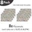 Ensemble de 8 napperons East Urban Home
