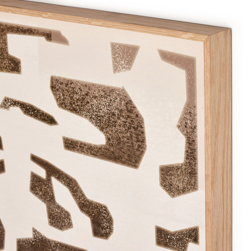 Block Sand II Print by Coup D'Esprit, 40" H x 60" W, Vertical Grain White Oak