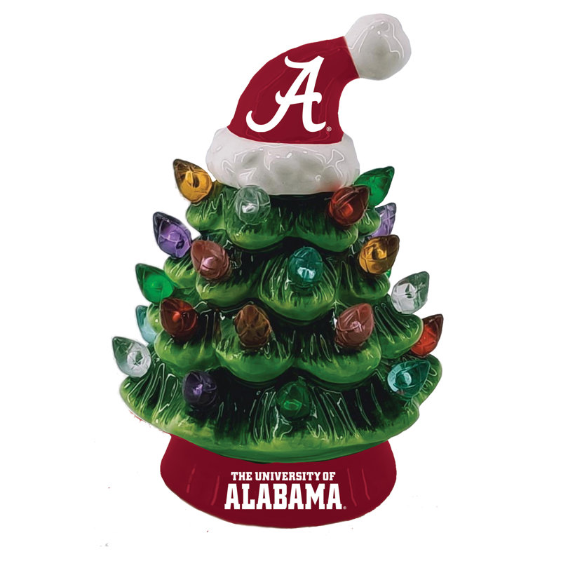 Arbre de Noël de table en céramique 8 po Maclachlan NCAA, Université de l'Alabama