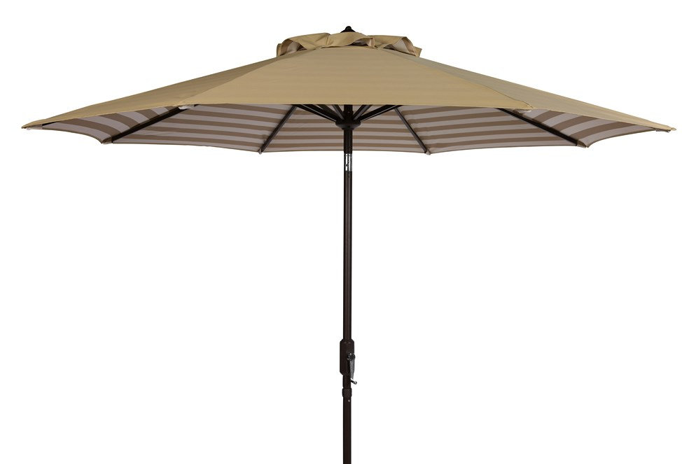 Asla 8.4' Umbrella, Beige/White