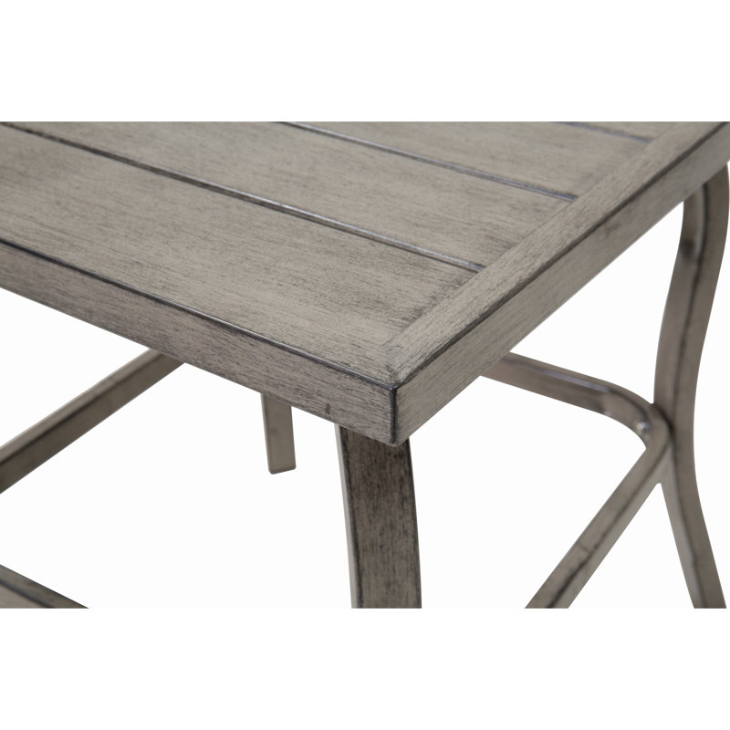 Table d'appoint / table basse en métal peint, table en fer robuste avec finition thermolaquée, utilisation à l'extérieur