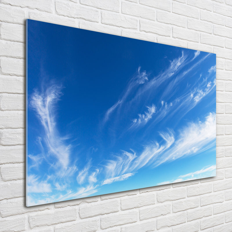 Blue Sky - No Frame Print on Glass