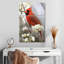 Cardinal Brampt Northern sur une branche fleurie-108587784