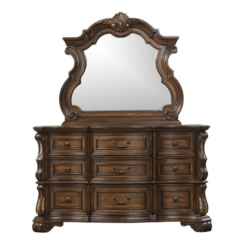 Commode 9 tiroirs avec miroir Tuily