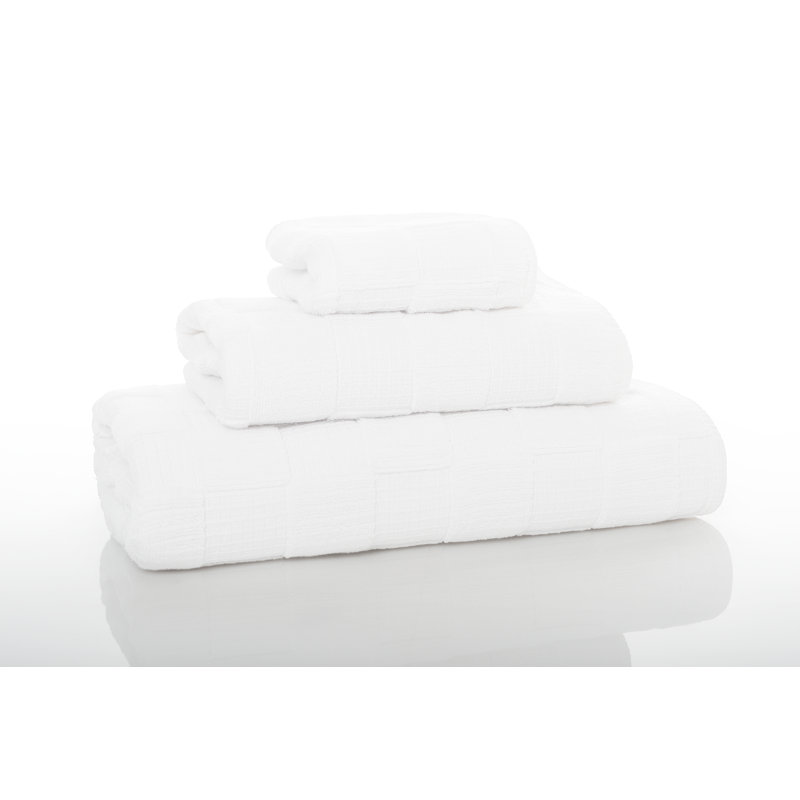 Chess Bath Sheet, White