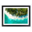 Above a Beach in the Maldives in Abstract - Picture Frame Graphic Art Print-55629026-55629023