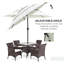 Parasol de patio avec manivelle Outsunny Tiers-779506542
