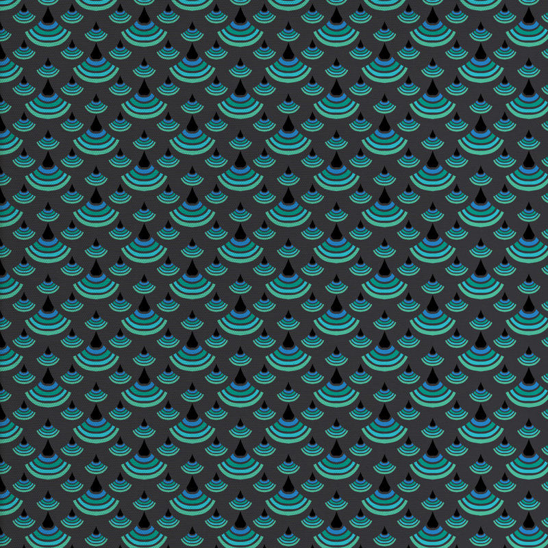 Tissu d’impression vertical croissant demi cercle, l 58 po x L 108 po