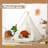 Wilwolfer Indoor/Outdoor Use Canvas Triangular Play Tent with Carrying Bag