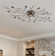 Monhollan Glass Semi Flush Mount