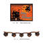 Déco d'Halloween rétro Beistle - ensemble de 8 pièces de décoration d'Halloween rétro avec centre de table articulé pour chat, chat et lune, découpes, banderole de chat et signe Happy Halloween