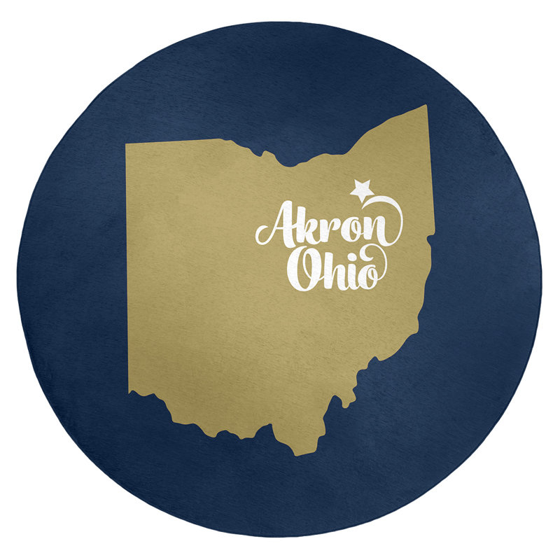 Tapis en poly-chenille de couleur sports ohio
