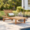 23.5'' Outdoor Teak Chaise Lounge