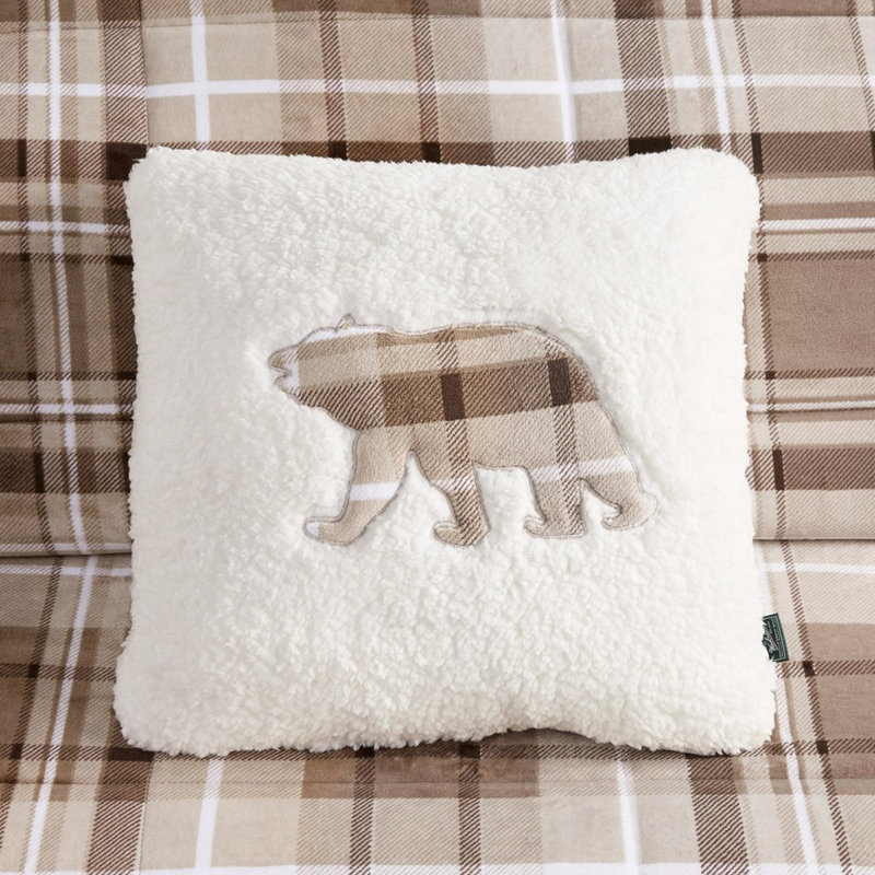 Comfy To Comforter double / grand, style écossais, rembourrage, 2 taies décoratives, 1 coussin décoratif, facilement lavable, look, produit