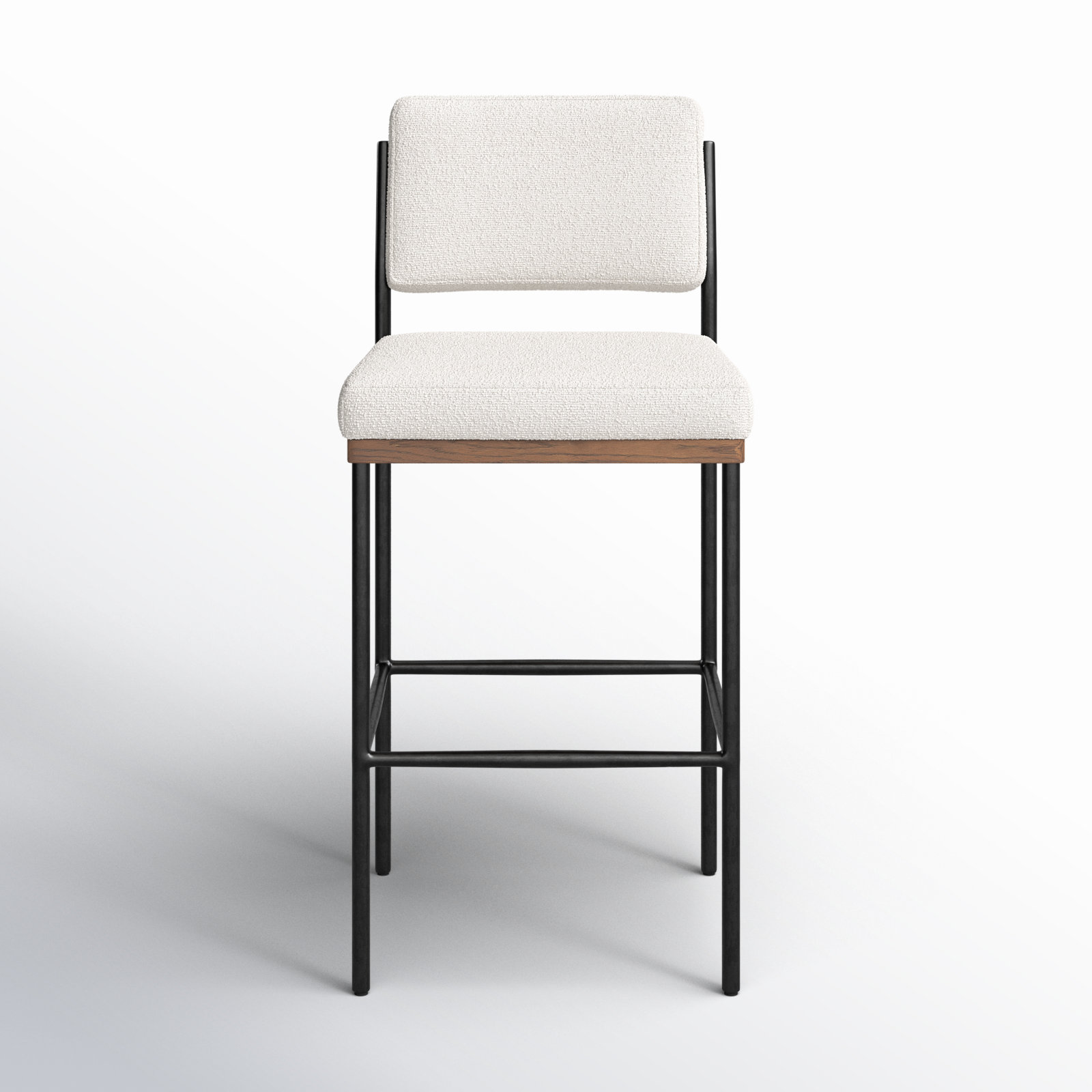 Popovich Upholstered Counter Stool - Modern Metal Frame