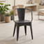 Ensemble de table de salle à manger 3 pièces, table de patio à lattes résistante aux intempéries et 2 chaises-133584290
