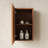 Bathroom Wall Mounted Narrow Storage Cabinet, 23.54 Inches High, Brown Oak , Suitable For Small Areas, Plywood Construction, To , Flat Pack Design