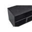 Meuble télé réglable modulaire, console de rangement ouverte noire, centre de divertissement moderne avec plusieurs compartiments, tablette multimédia Freestyle pour la chambre du salon