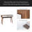 Entryway Table With 2 Carved Panel Drawers, Console Table With Storage Space And Wood Legs,Sofa Table Behind Couch For Hallway, Living Room