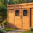 12 ft. W x 4 ft. D Sliding Door Cedar Wood Storage Shed