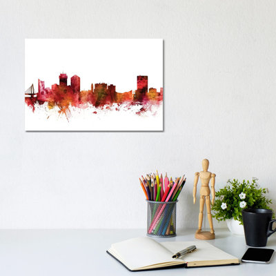 Wichita, Kansas Skyline by Michael Tompsett - Wrapped Canvas Gallery-Wrapped Canvas Giclée