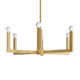 Cinta 6 Light Metal Dimmable Geometric Chandelier