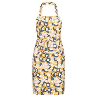 Bryssa Floral Cotton Bib Apron
