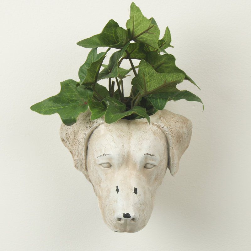 Izabella Handmade Wall Planter, Cream