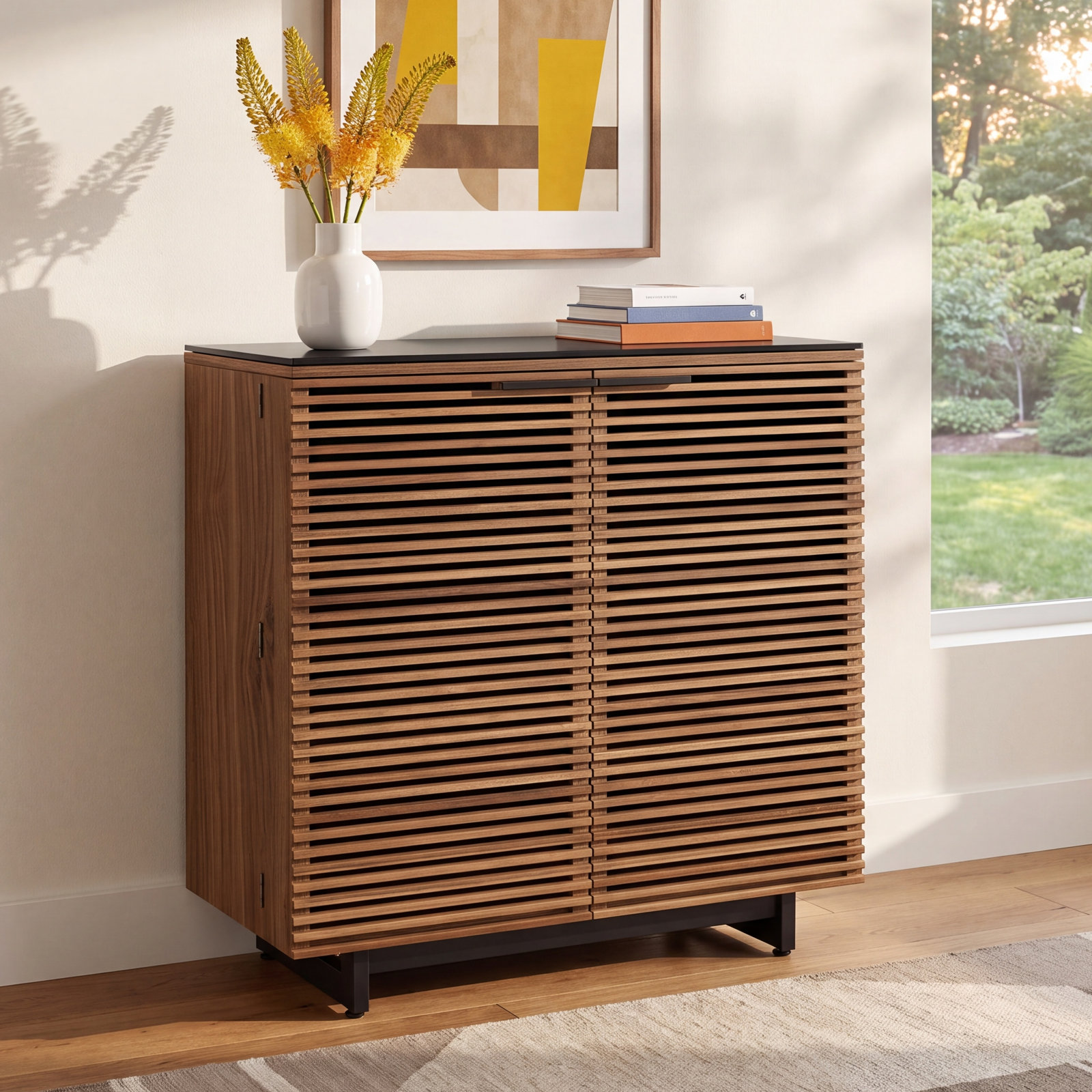Corridor 36'' Bar Cabinet, Natural Walnut
