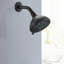 Pomme de douche haute noire 4,72 po - 6 motifs de jet, rouille, modes de débit de 1,8 gal / min, grand jet, eau