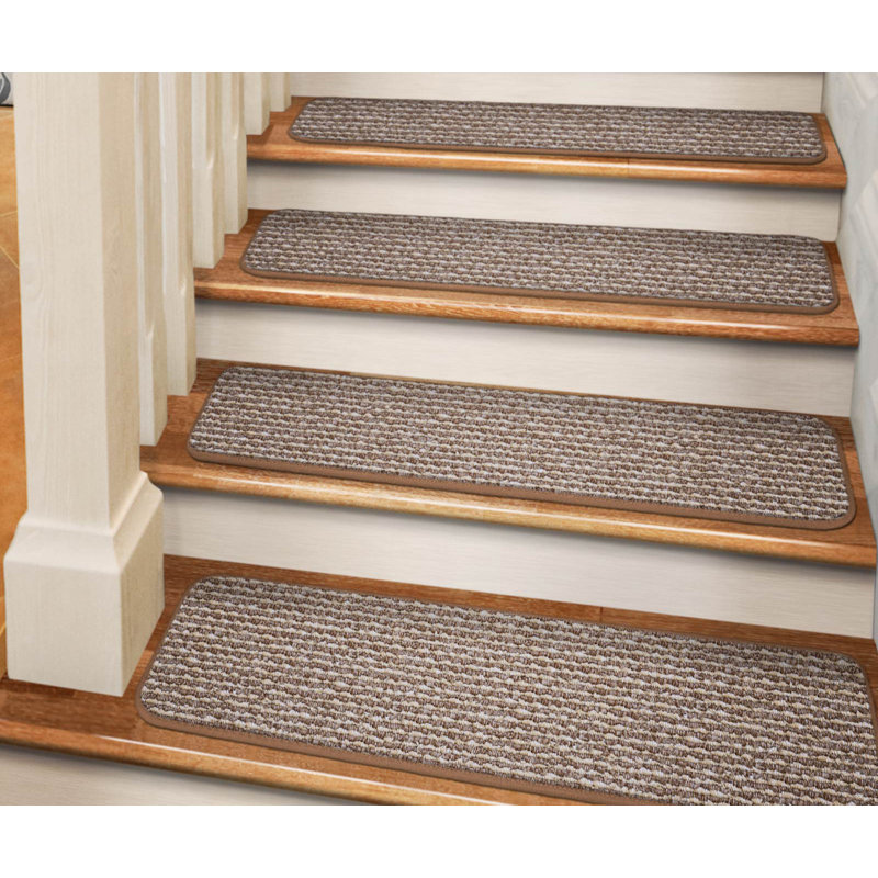 Tapis d'escalier Rosalinda, Rectangle 8 po x 1 pi 11 po
