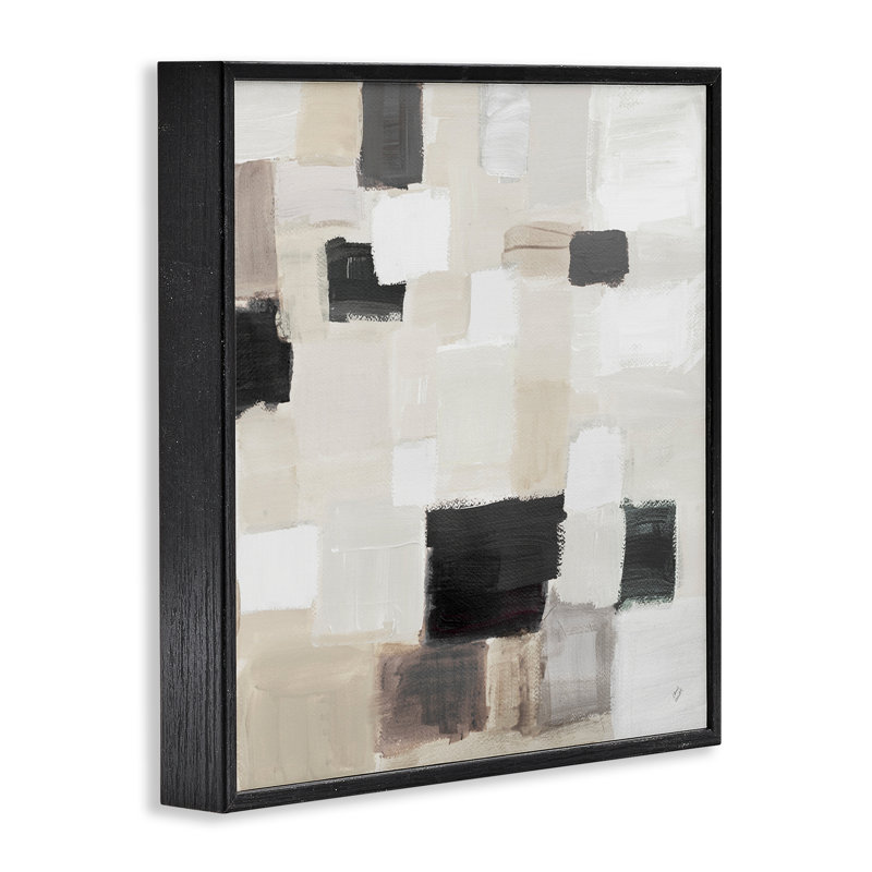 Giclée carrée naturelle encadrée par Lanie Loreth, H 12 po x l 12 po, Giclée encadrée noir minuit