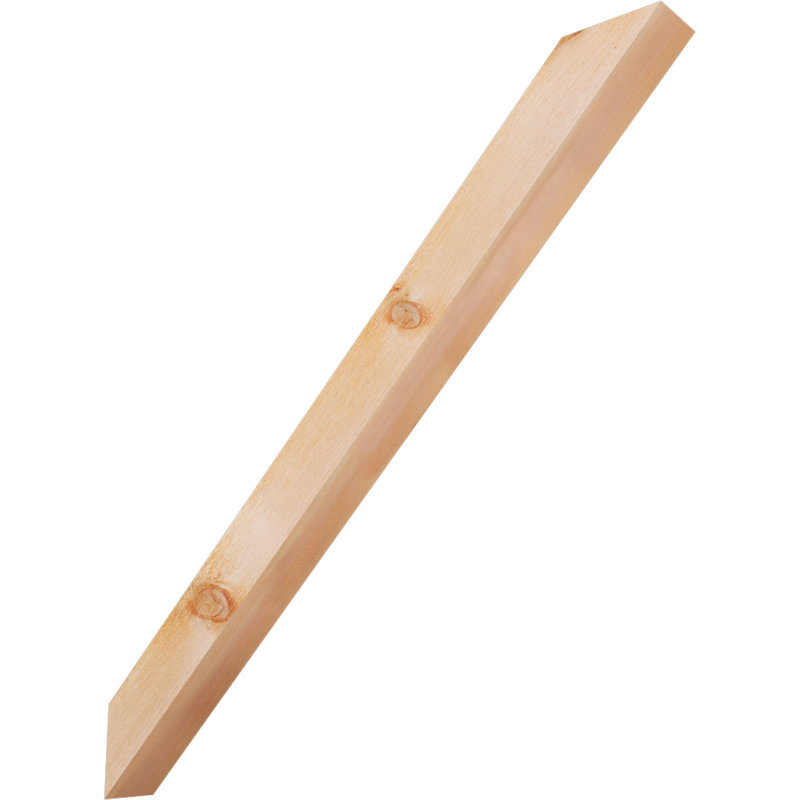 Attelle de genou traditionnelle, Cèdre rouge de l'Ouest (scié brut), H 40 po x l 4 po x P 40 po