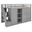 Lit mezzanine fonctionnel avec 3 tablettes-1080996125