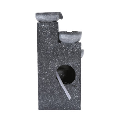 Weather Resistant Cascade Fountain with Light
